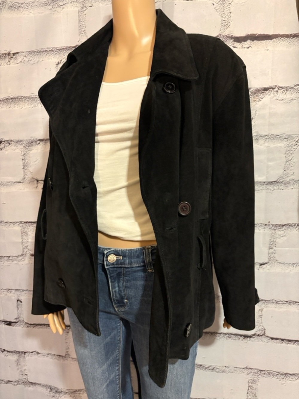 Vintage JRT Black Suede Women’s Jacket Size Medium